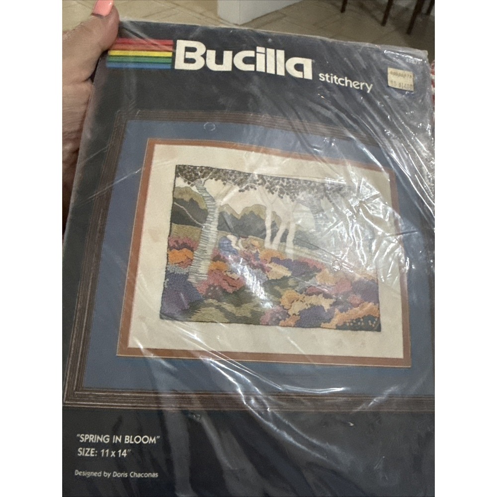 Bucilla Stitchery "Spring In Bloom" 11"x14" Design Doris Chaconas #49879 New